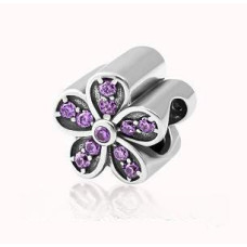 Silver Flower Sharm Pendant