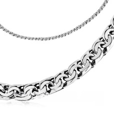 Срібна ланцюжок ручного плетіння Бісмарк